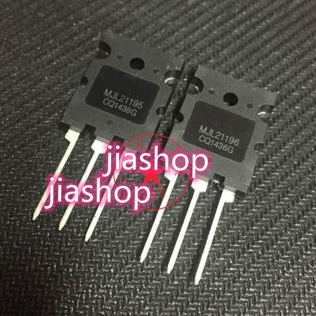 1 คู่ 1 ชิ้น MJL21195 + 1 ชิ้น MJL21196 การประกันคุณภาพใหม่ต้นฉบับ jiashop