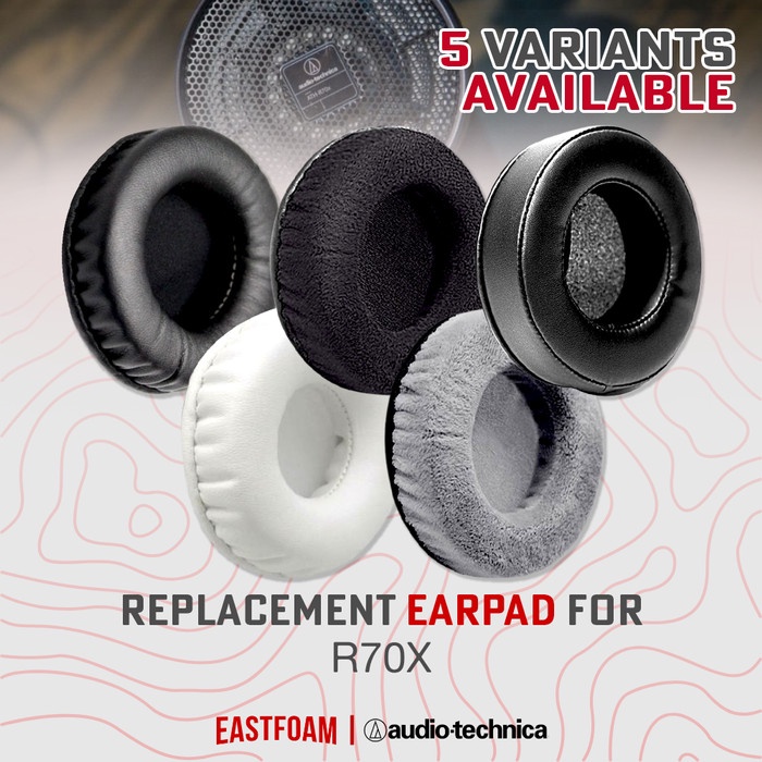 Earpad Earcup Audio Technica R70X R 70X R 70 X R-70X ฟองน้ํารองหู
