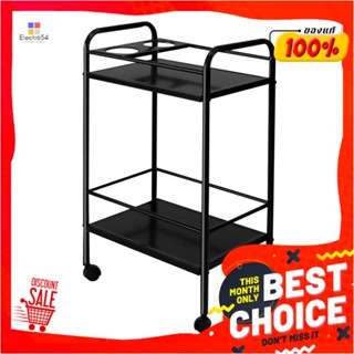 2-TIER ชั้นวางของ 2 ชั้น มีล้อ ME LIVING BAR-S 44x31x81 ซม. สีดำ2-TIER BAR CART ME LIVING BAR-S 44X31X81CM BLACK