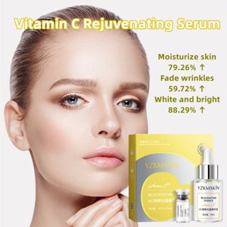 Yzkmskin เซรั่มวิตามินซี ฟื้นฟูผิว ดูแลผิว 30 มล. VC Beauty Powder Whitening Serum Dark Spot Remover