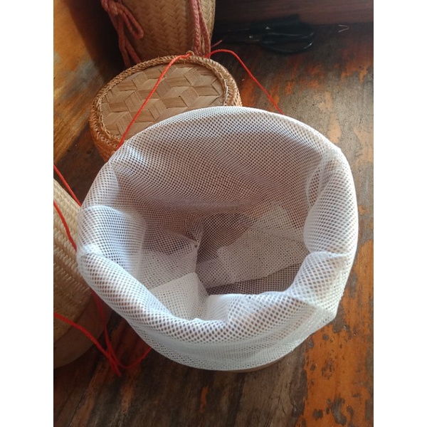 ผ้ารองกระติบข้าว ผ้ารองข้าว ผ้าขาวบางรองข้าว