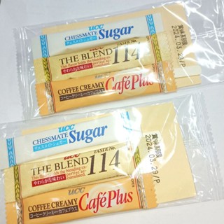 ucc coffee sugar coffee cream เซ็ตชงกาแฟ กาแฟซอง น้ำตาลซอง ครีมซอง ยูซีซี