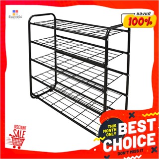 5-TIER ชั้นวางรองเท้า 5 ชั้น STACKO KEEP 70x27x72 ซม. สีดำ5-TIER SHOE RACK STACKO KEEP 70X27X72CM BLACK