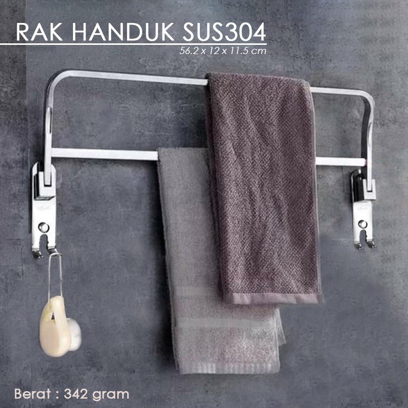 GANTUNGAN ผ้าขนหนูพับสแตนเลส RACK 612-L600 SUBRON // TOWEL HANG