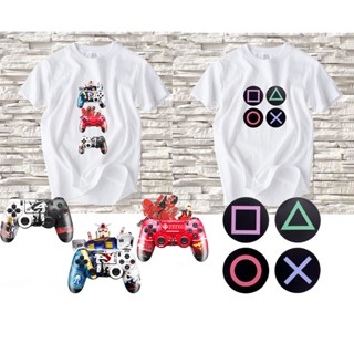 เสื้อยืดทีเชิร์ต พร้อมส่ง มาใหม่  สกรีนลาย GAMEPLAYSTATION สุดชิค ผ้า TK INTERLOCK POLYESTER 100 % ใส่สบาย