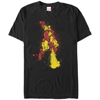 Paint Splatter Iron Man T-Shirt เสื้อแฟชั่นผญ2022 อื่นๆ เสื้อยืด cotton_07