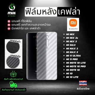 ฟิล์มหลังเคฟล่า Xiaomi รุ่น Mi Mix 2,Mi Mix 4,Mi Mix 3,Max 2,Max 3,11 Ultra,Mi 11 Pro,Mi Note 10 Pro,Mi 10 Lite