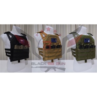 เสื้อเวส รุ่น jpc เนื้อผ้า 1000D (JPC Vest)  ● คุณสมบัติ : 1. ผลิตจากผ้า Nylon 1000D เกรดคุณภาพ 2. มีเพ้าใส่แม็กกาซีนปืน