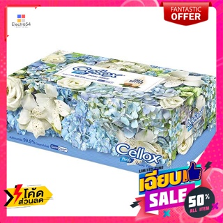 Cellox(เซลล็อกซ์) เซลล็อกซ์ พิวริฟาย ฟลาวเวอร์ กระดาษเช็ดหน้า 135 แผ่น Cellox Purify Flower Facial Tissue 135 Sheetsทำคว