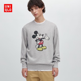 Uniqlo เสื้อกันหนาว คอกลม สําหรับผู้ชาย ผู้หญิง 456395 Uniqlo