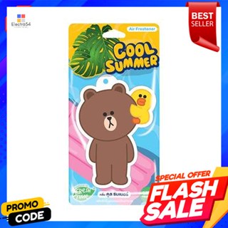 TIME แผ่นหอมปรับอากาศ FRESH TIME กลิ่นคูลซัมเมอร์FRESH TIME air freshener sheet, cool summer scent