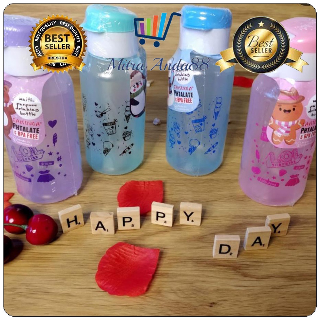 Mitraanda88 FLIPTOP Image ขวดดื่ม 500ML T006 5 N 10 ชิ้น