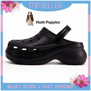 Hush Puppies รองเท้าแตะ ส้นแบน สไตล์เกาหลี ขนาดใหญ่ EU 40 41 สําหรับผู้หญิง