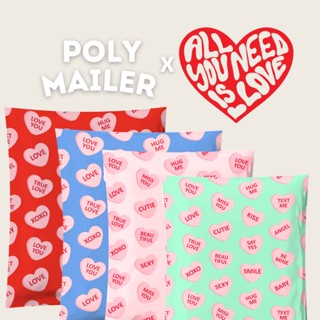 ใส่โค้ด FABPACK500 ลด 65.- (50ซอง |แพค)  ซองไปรษณีย์ Mailer Bag - Candy Heart