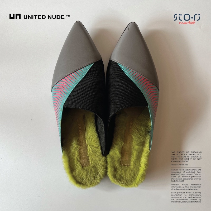 【USED】รองเท้า เปิดส้น UNITED NUDE