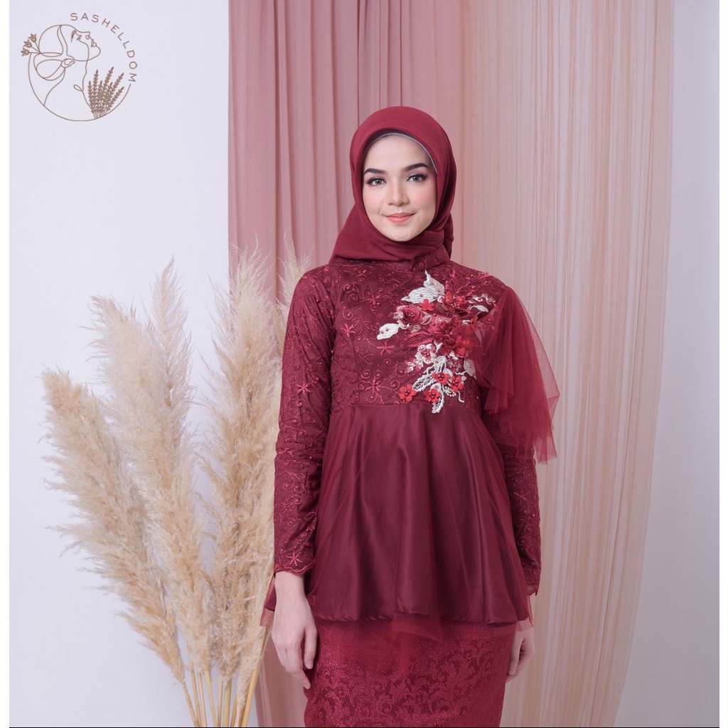 Peplum PARISA MAROON