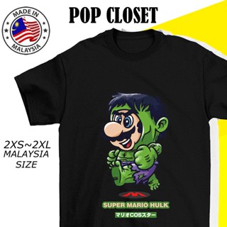 *2XS-2XL* MALAYSIA READY STOCK 100% COTTON TSHIRT WOMEN MEN SUPER MARIO HULK T SHIRT BAJU MURAH SHORT SLEEVE T-SHIR_04