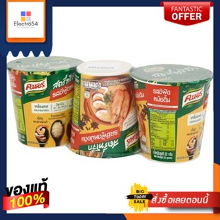 คนอร์โจ๊กคัพ รสซีฟู๊ดหม้อดิน 32ก.X3KNORR JOK CUP SHRIMP SQUID MORDIN 32GX3