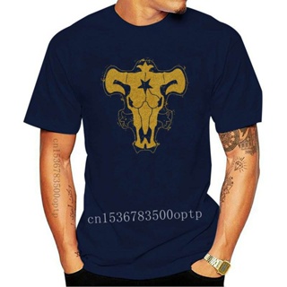 New Bull Gold Print Cotton Funny T Shirts Black Clover Yuno Asta Japanese Fantasy Anime Men Fashion Streetwear_01