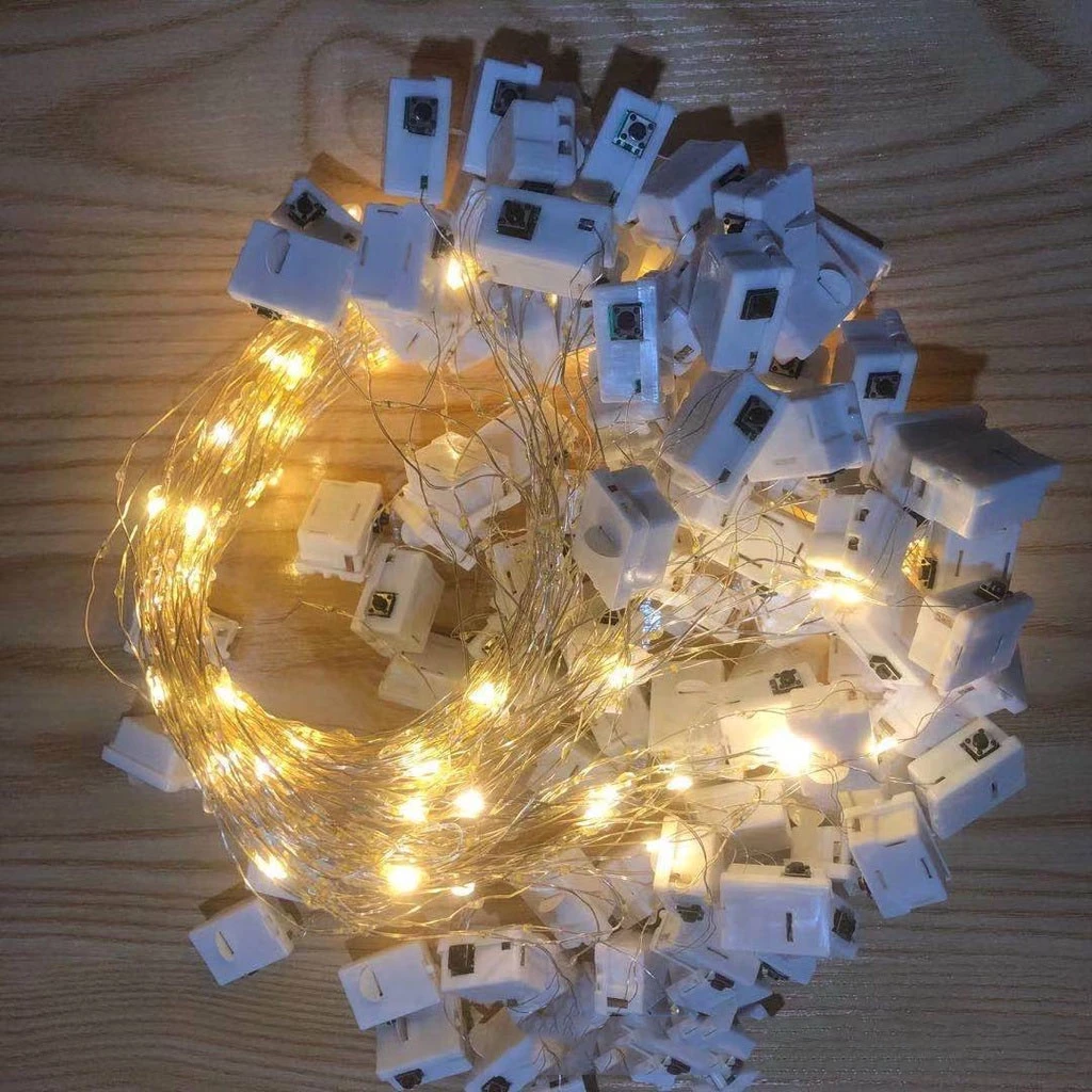 ส่งจากไทย โหมด สายไฟ LED ประดับ ฟรีถ่านไฟเส้น สายรุ้ง สำหรับประดับ แต่งงาน ของขวัญ ตกแต่ง  ปีใหม่ light strip วาเลนไทน์ thumbnail 3