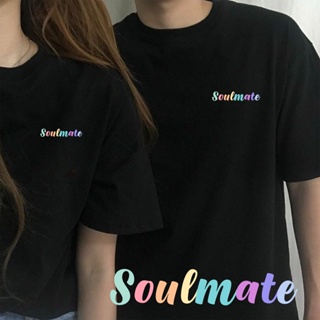 Soulmate 情侣T恤 Matching Couple Tees Adult Unisex Cotton T-Shirts_05