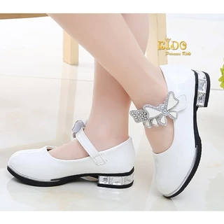 TSรองเท้าเด็กต้องเผื่อ1เซนจากเท้าน้อง(หน้าร้านอยู่รัชดา ลองได้)H084สีขาว สีโอรส สีดำหนังแก้ว น่ารักมากคะ