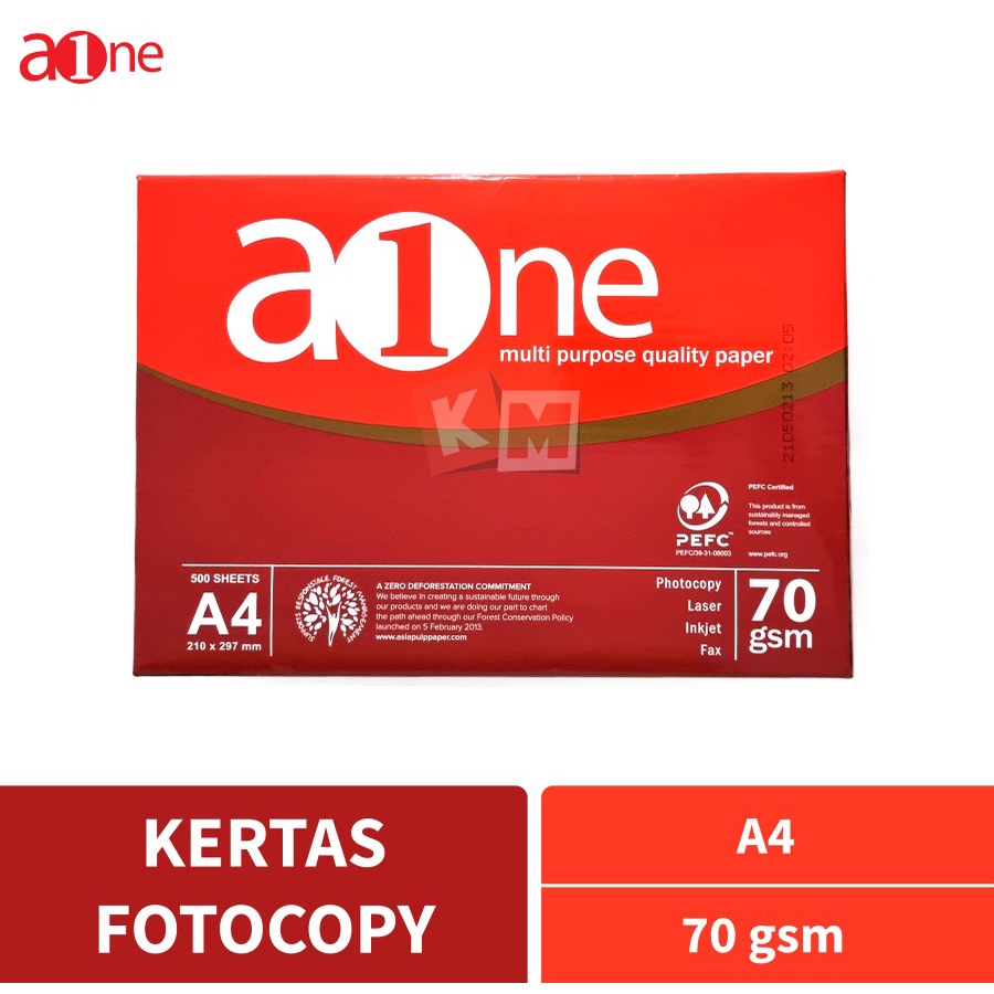 Aone A4 HVS กระดาษภาพถ่าย 70 แกรม Gsm Gr 70Gr พิมพ์สําเนา