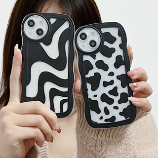 Casing OPPO Reno 8T 8 7 6 5 4 F 5F 4F 8Z 7Z Reno8 Reno7 Z Reno8Z Reno7Z Reno6 Reno5 Reno5F Reno4 Reno4F 4G 5G A91 A57 A39 2016 A77 A16K A16E Zebra Leopard Print Milk Stripe Wavy Edge Clear Soft Phone Case Oval Airbag Lens Shockproof Back Cover STB 21