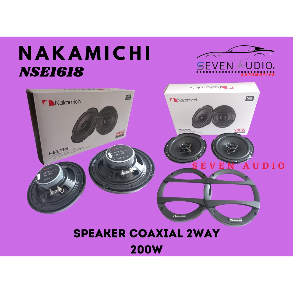 Nakamichi ลําโพงโคแอกเชียล 6 นิ้ว NSE 1618 2WAYS - Nakamichi nse1618 2WAYS สําหรับประตูรถยนต์