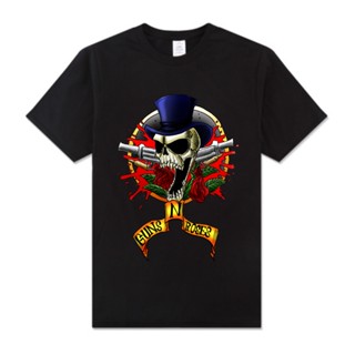 เสื้อยืดแขนสั้น Guns N Roses Cyberpunk Band Rock เสื้อยืดชายและหญิง_12