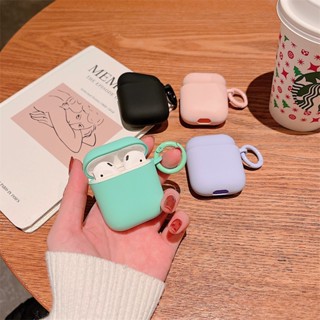 【Case Home】เคสหูฟัง แบบนิ่ม สีมาการอง สําหรับ Airpods 1-2