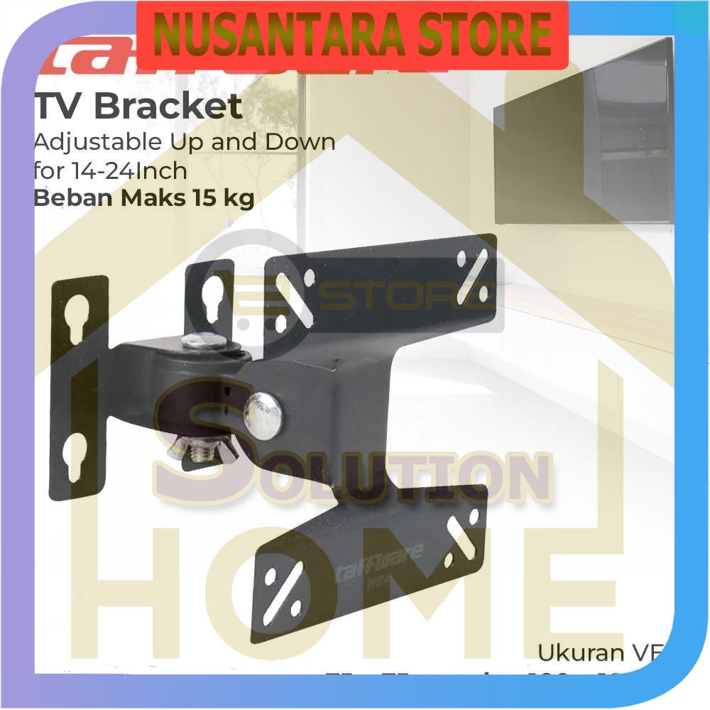 NUSANTARA - Taffia TV Bracket ปรับขึ้นและลง 100x100Pitch 14-24Inch - W24