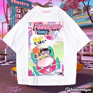 Fashion Classic Guards-5XL Apart Large Size T-Shirt | NETWORK THE POWERPUFF GIRLS Cartoon Printed Shirt_05