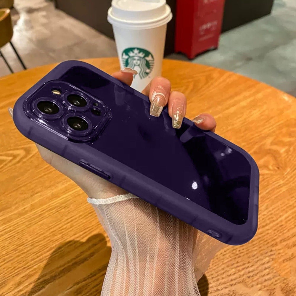 เคสโทรศัพท์มือถือ ซิลิโคนใส กันกระแทก สีแคนดี้ สําหรับ iPhone 11 12 13 Pro XR X Xs