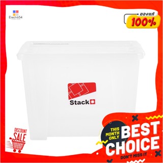 STORAGE กล่องเก็บของ ฝาล็อค STACKO 6652 24 ลิตร สีใสSTORAGE BOX STACKO 6652 24L CLEAR