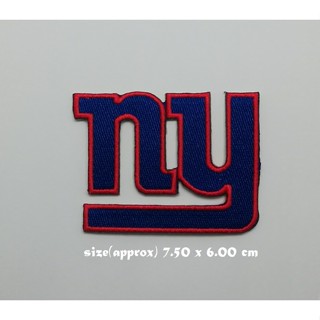 ตัวรีดติดเสื้อ Americasn football New York Giants ตกแต่งเสื้อผ้า แจ๊คเก็ต Embroidered Iron on Patch  DIY