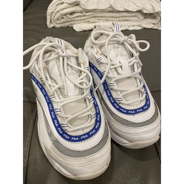 รองเท้าผ้าใบ Fila ray blue silver ไซส์38 มือ2