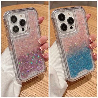 เคสไอโฟนหลังใสกากเพชรม่วง/ฟ้า i7-14promax (Case iphone) เคสมือถือ เคสกากเพชร เคสหลังใส เคสม่วง เคสฟ้า เคสโฮโลแกรม