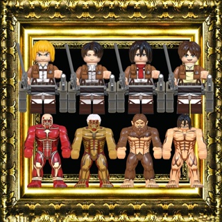 ของเล่นบล็อกตัวต่อ Attack on Titan Eren Jaeger Armin Arlert Levi Mikasa Ackerman ขนาดเล็ก ของขวัญวันเกิด สําหรับเด็ก