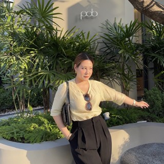 NIMAL TOP เสื้อคอกลมเนื้อผ้าบาง