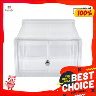 4-COMPARTMENT กล่องฝาหน้า 4 ช่อง NAM NGAI HONG 9974S 20.5x29.5x12.5 ซม. สีใส4-COMPARTMENT STORAGE BOX WITH FRONT LID NA