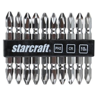 DOUBLE-ENDED ดอกไขควง หัวสลับ STARCRAFT 700138 65MM 10EADOUBLE-ENDED SCREWDRIVER BIT STARCRAFT 700138 65MM 10EA/SET