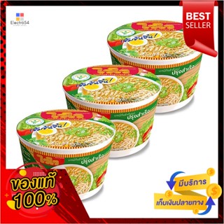 NoodleOriental รสปรุงสำเร็จไวไวชามบะหมี่กึ่งสําเร็จรูป70 กรัมx3 ถ้วยWaiwaiinstant Oriental NoodleStyle70g