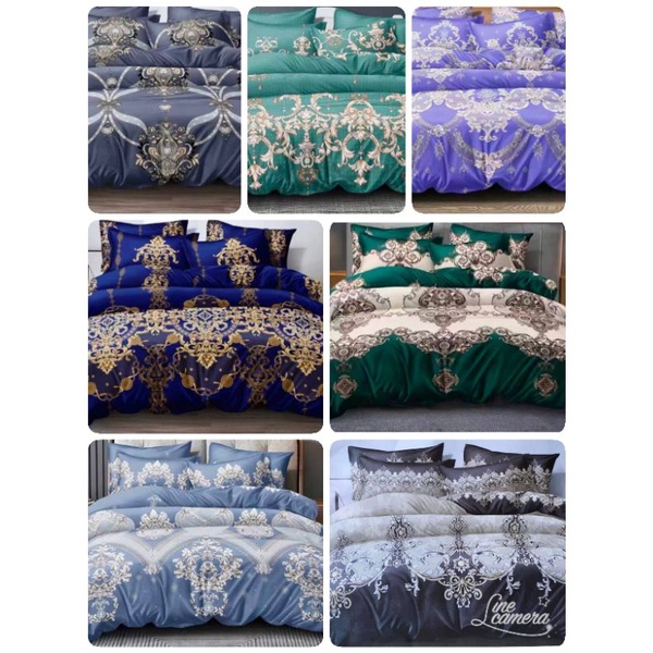(7ลาย) ส่งไว #ผ้าปูลายหลุยส์ ผ้าปูที่นอนพร้อมผ้านวมครบชุด ลายหรูหรา ได้ผ้าปู ผ้านวม ปลอกหมอน ปลอกข้าง มีครบทุกขนาเพคจ