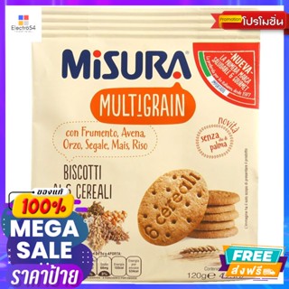 Misura(มิซูร่า) มิซูร่า บิสกิตผสมธัญพืช 6 ชนิด ขนาด 120 กรัม Misura Biscuits Mixed Grains 6 Kinds Size 120 g.บิสกิต, คุ้