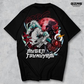 Gzrs เสื้อยืด ลาย Madara Mugen Tsukuyomi สีดํา