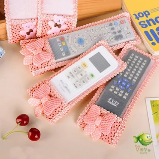 YOYO ซองใส่รีโมตคอนโทรล ประดับโบว์ มุ้งมิ้ง น่ารัก Remote control cover