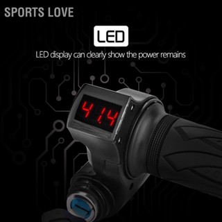 Sports Love 1 คู่กันน้ำจอแสดงผล LED มือจับสำหรับรถยนต์ไฟฟ้าจักรยานสกู๊ตเตอร์