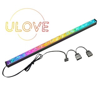 Coolmoon สายไฟ RGB LED 5V 3PIN อะลูมิเนียม พร้อมแม่เหล็ก หลากสีสัน สําหรับคอมพิวเตอร์