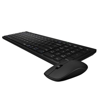 Rapoo 8050T Multi-mode Wireless Keyboard &amp; Mouse - Black (คีย์บอร์ด &amp; เม้าส์) (KB-8050T-BK)